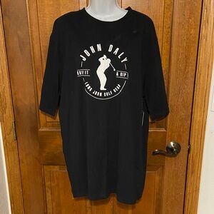 John Daly Long John Emblem T-Shirt Graphic Front 100% Cotton Size XL Tall